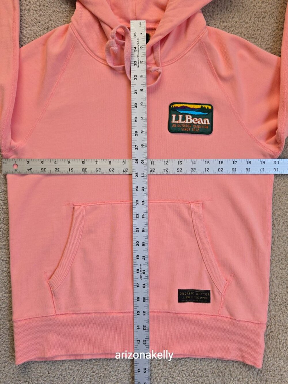 NWOT L.L. Bean x Todd Snyder *RARE* Pink Hoodie XS UNISEX - Picture 2 of 12